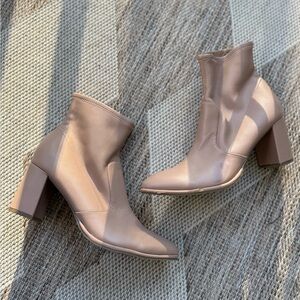 Marc Fisher Taupe Heeled Boots